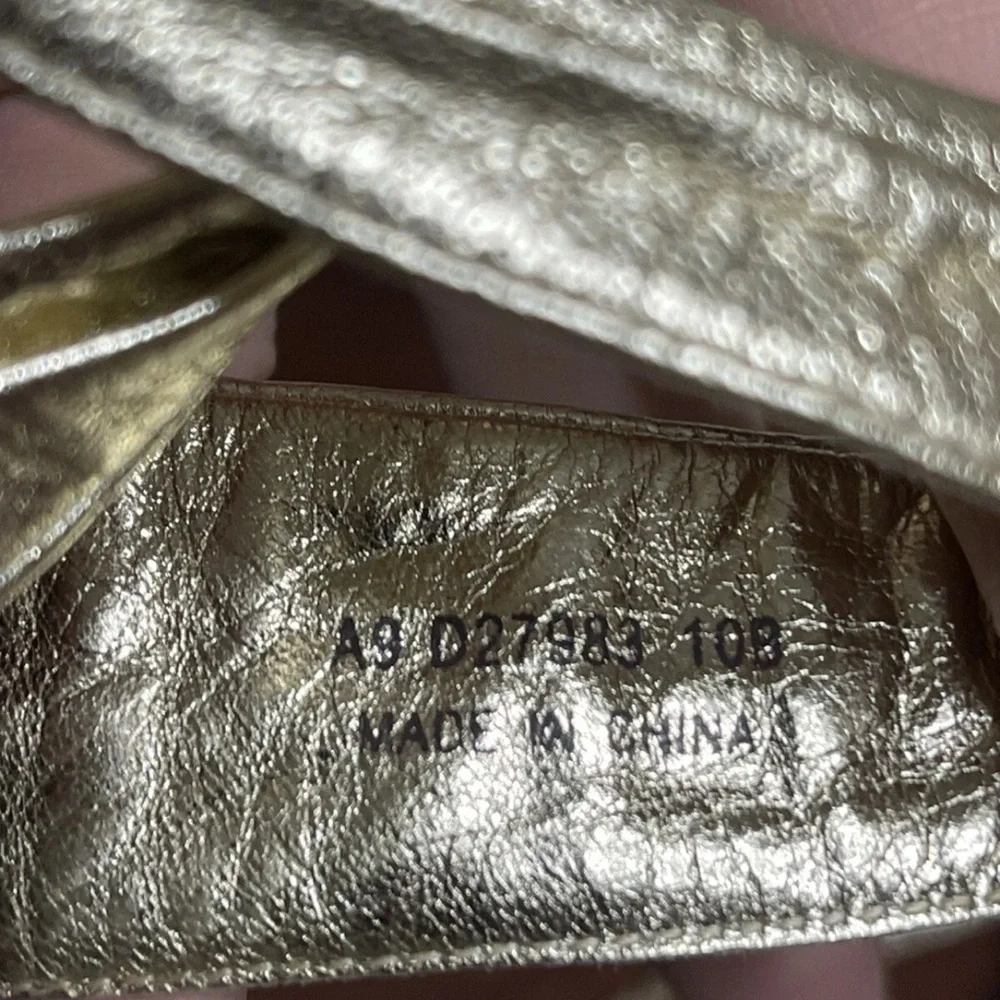 Cole Haan Sandals Metallic Gold - Picture 9 of 9
